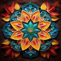 mandala pattern isolated illustration.