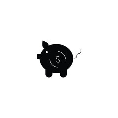 Piggy bank concept line icon. Simple element illustration. Piggy bank concept outline symbol design.