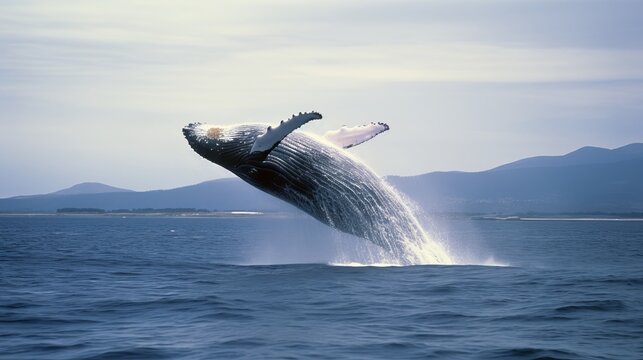 Blue Whale Breaching