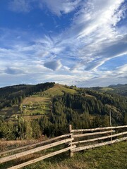 landscape with fence