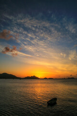 Sunset over Hillsborough Bay, Carriacou Island, Grenada