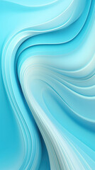 Modern Aqua and Green Abstract Waves: Ideal for Wallpaper Designs