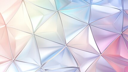 Polygonal crystalline structure made of transparent blocks.