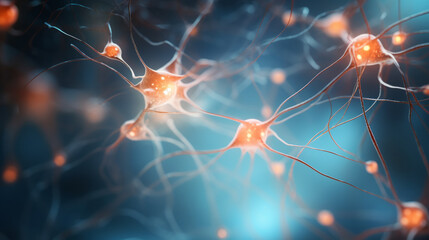 Human brain stimulation or activity with neurons, Neurology, neuronal network.