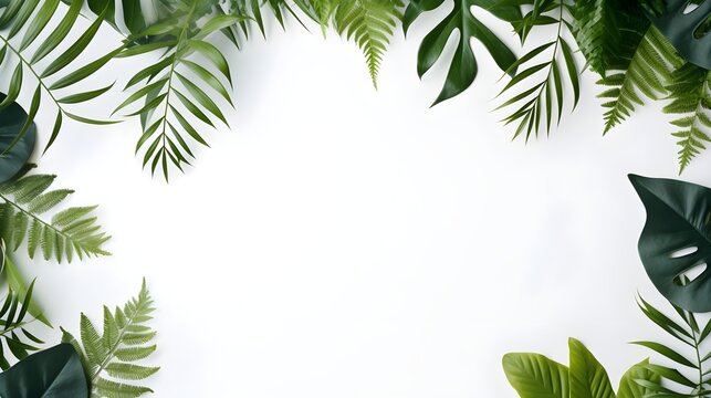 verde decorativo su sfondo bianco