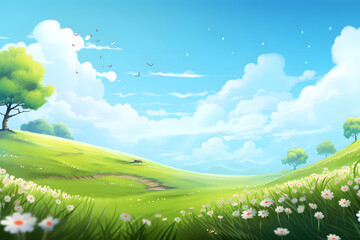 Obraz premium Spring - Landscape - Background