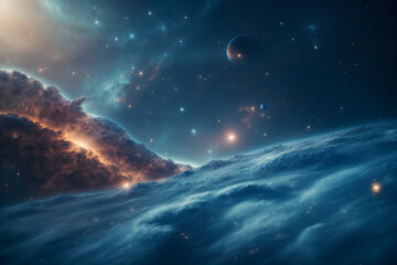 Breathtaking Blue Space Background