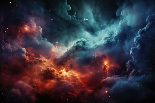 A cosmic tapestry where the vibrational frequencies of each universe give rise to diverse and extraordinary phenomena. Generative Ai. - Powered by Adobe