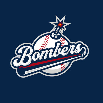 Bombers baseball sports logo