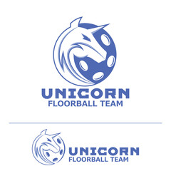 Unicorns floorball logo.
