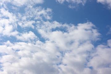 Blue sky with white clouds