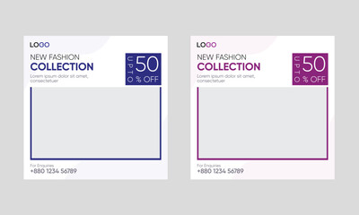 fashion sale banner social media template collection, clothing sale banner, sale banner fashion