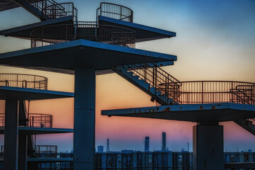 【千葉県】富津岬の展望台と夕暮れ