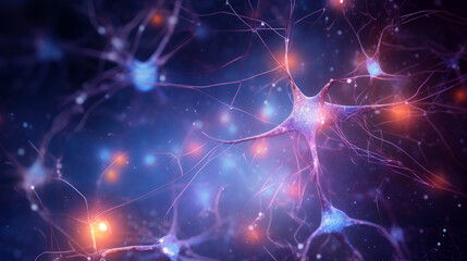 Human brain stimulation or activity with neurons, Neurology, neuronal network.
