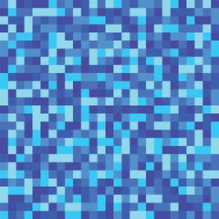 Blue Color Pixel Pattern or Background in Pixel Art