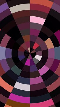 3D animation vertical beautiful video Abstract background moving stripes and flashing with shining light dots. Animation with circles	