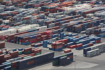 cargo containers in port