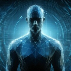 a digital man. IA Generativa