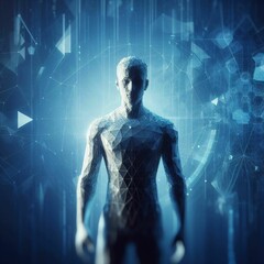 a digital man. IA Generativa