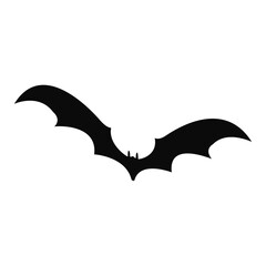 Isolated silhouette of a bat icon Vector