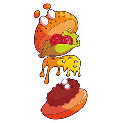 Crazy burguer Illustar