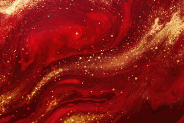 Gold and Red Abstract Texture Background Copy Space