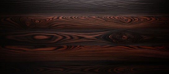 The opulent ebony wood texture boasts a dark and polished finish that's smooth