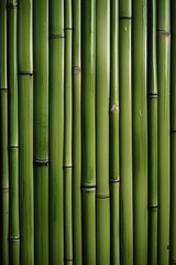 Fototapeta premium The textured backdrop of vibrant green bamboo