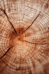 Fototapeta premium The textured backdrop reveals the roughness of maple wood, which is freshly cut