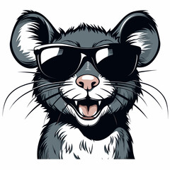 Mouse with sunglasses