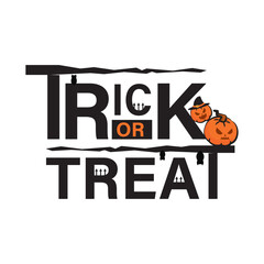 Isolated halloween lettering with ornaments Vector
