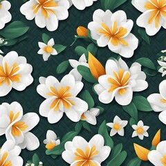 colorful realistic flowers seamless patterns design perfect for use digital print or backgrounds