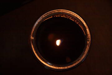 Macro of a bruning candle