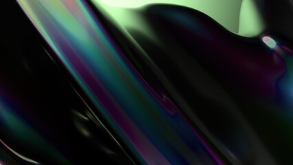 Obraz premium Abstract background of metal plate luxury curved rainbow reflection Elegant Modern 3D Rendering image