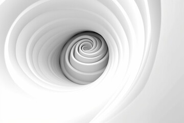 white background with spiral. Generative AI