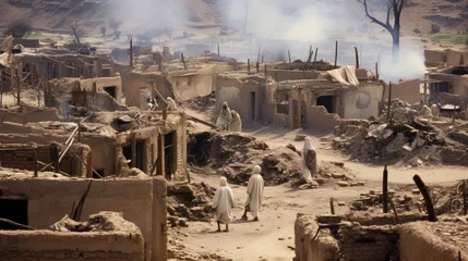Foto op Plexiglas war-torn Arab village © Pelayo