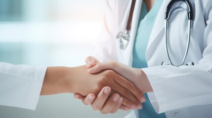 hands of a doctor holding a patient