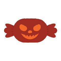Isolated cute halloween candy icon Vector