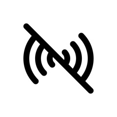 no connection line icon
