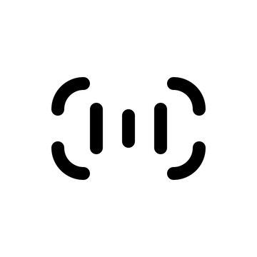 barcode scanner line icon