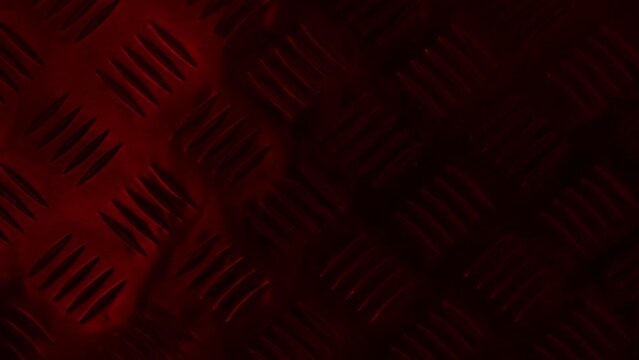 Red Alert Light Flashing On Metal Surface Loop

