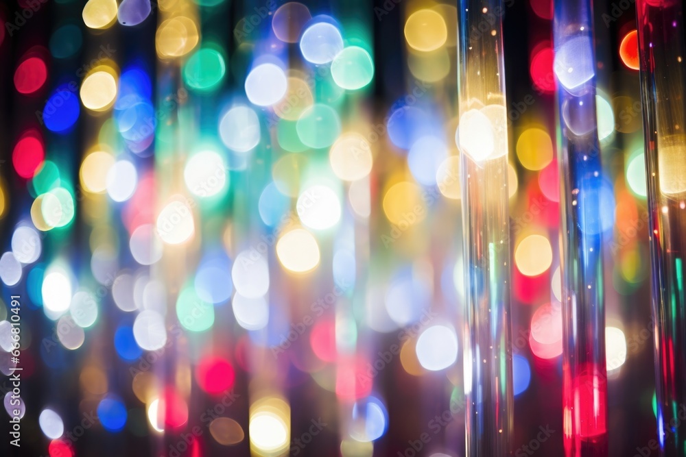 Poster an led light show synchronized to classic christmas tunes, creating a mesmerizing display of colors 
