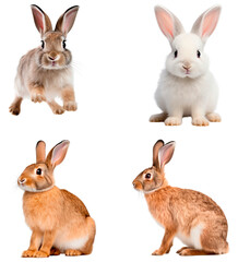 Obraz premium Set of rabbits