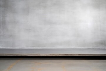 Empty Gray Wall Interior, Studio Concrete Background