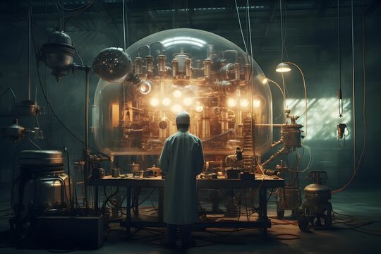 Ein Forscher, der im Labor Experimente durchf&uuml;hrt