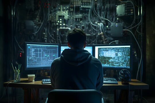 Arbeit an Computersystemen durch einen IT-Spezialisten