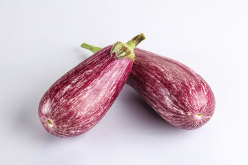 Fototapeta premium Ripe purple graffiti eggplant for cooking