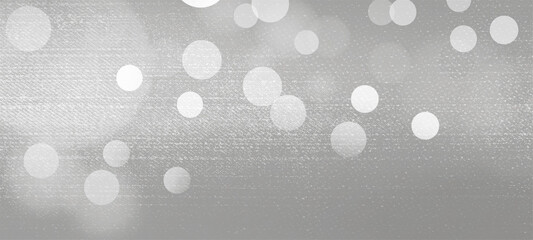 Gray bokeh widescreen for holidays and new year backgrounds, Usable for banner, poster, Ad, events, party, sale, celebrations, and various design works