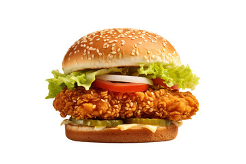 Chicken burger - obrazy, fototapety, plakaty