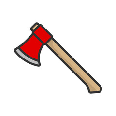 axe icon, ax tool vector graphic